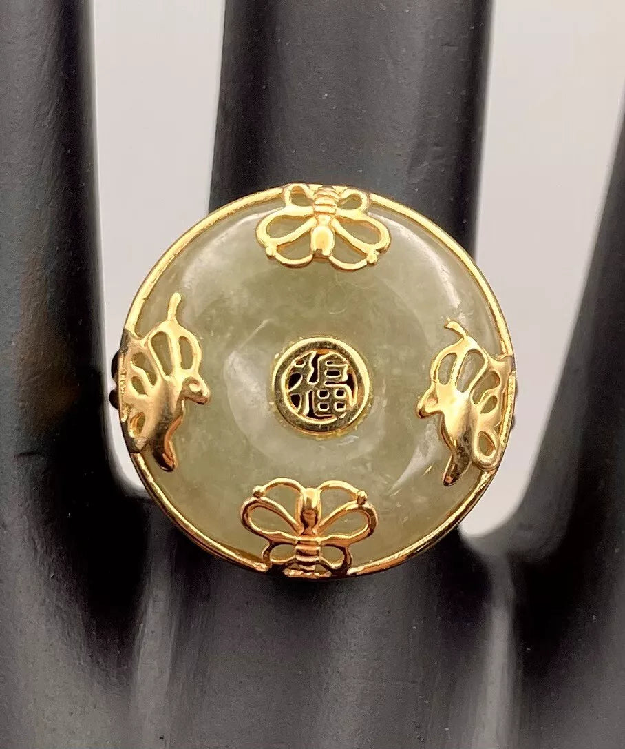 VTG 18K gold sale and Sterling silver ring size 7