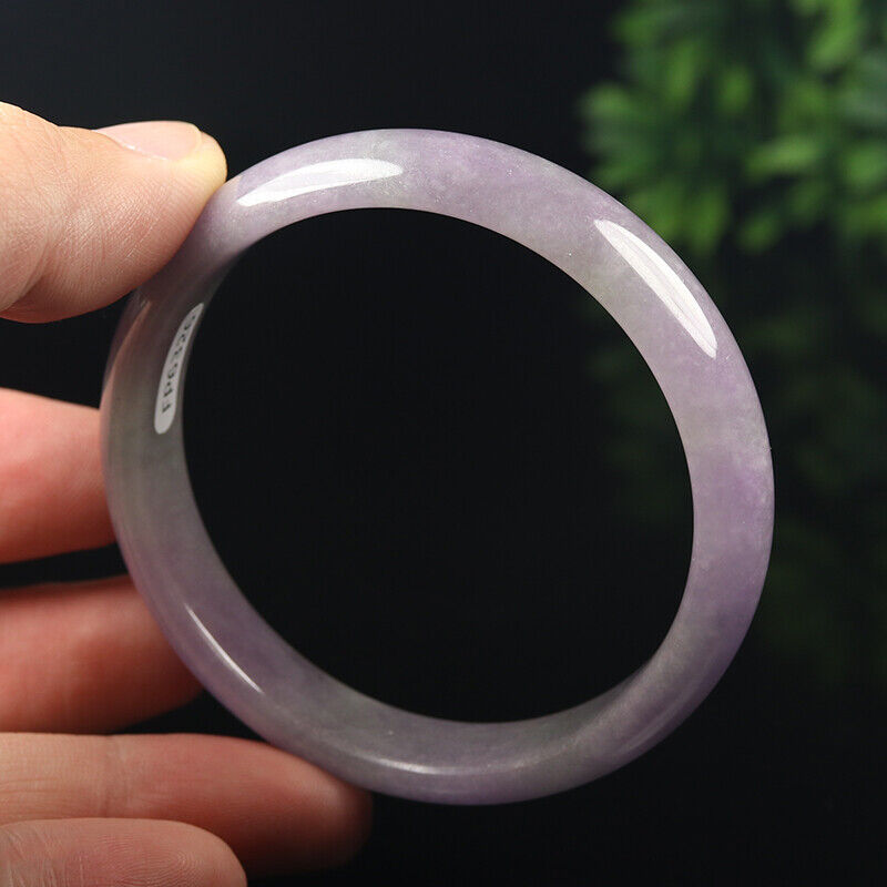 VINTAGE Medium Jadeite Lavender Jade Bangle Size 58mm D326