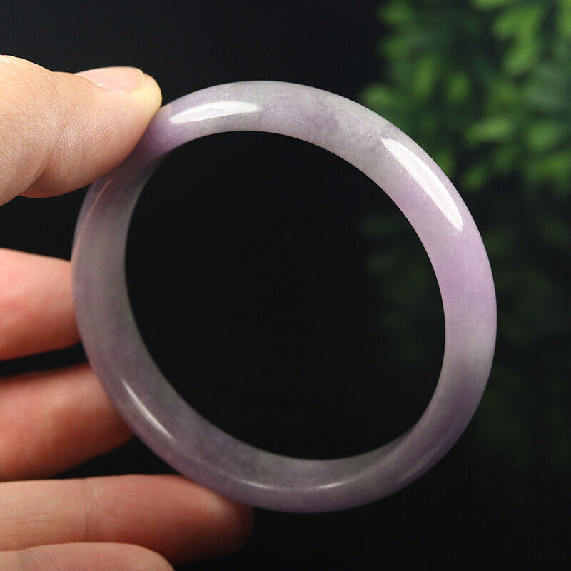 VINTAGE Medium Jadeite Lavender Jade Bangle Size 58mm D326