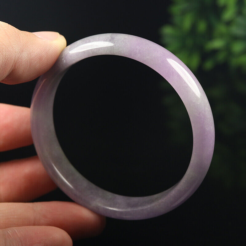 VINTAGE Medium Jadeite Lavender Jade Bangle Size 58mm D326