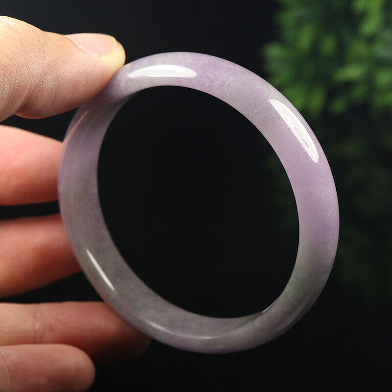 VINTAGE Medium Jadeite Lavender Jade Bangle Size 58mm D326