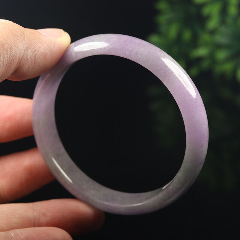 VINTAGE Medium Jadeite Lavender Jade Bangle Size 58mm D326