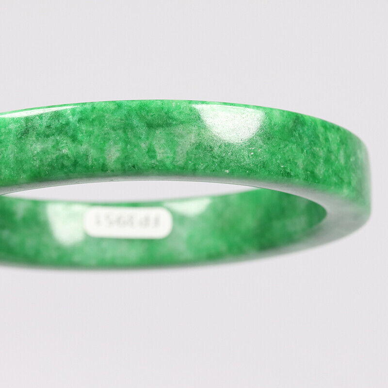 VINTAGE Large Jadeite Green Jade Bangle Size 63mm M955